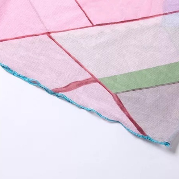 Pink Sands Asymmetrical Pipping Bodycon Skirt Set Beach Bikini Coverup Mini Set - Picture 14 of 14